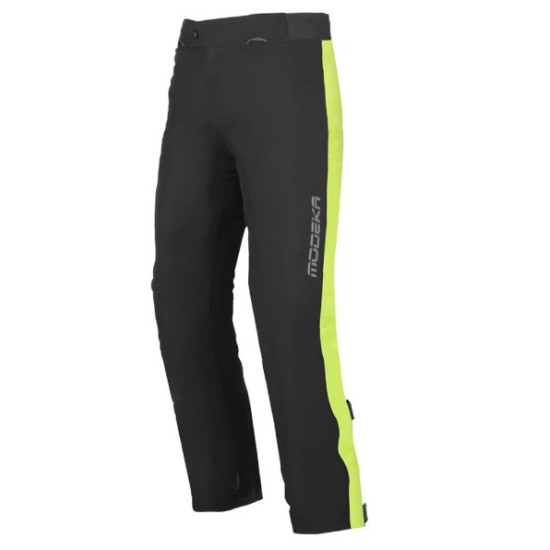 MODEKA HYDROFLEX RAIN TROUSERS BLACK/NEON SIZE XL