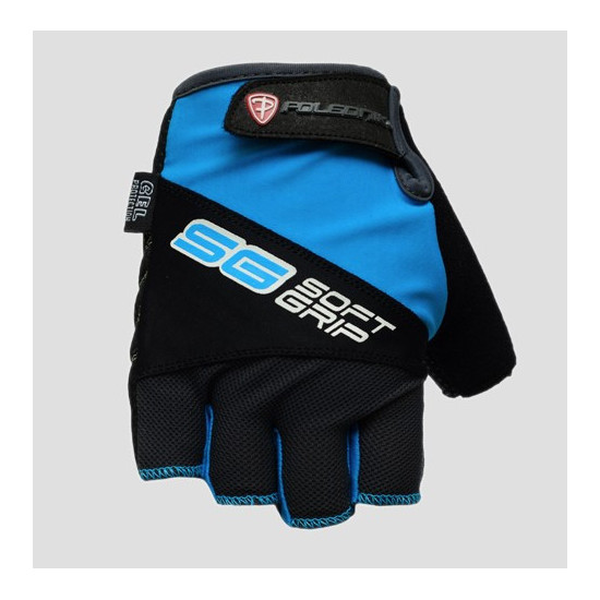 POLEDNIK GLOVES / CYCLING GLOVES / MTB (FINGERLESS) SOFT GRIP MODEL COLOUR BLUE SIZE XXL