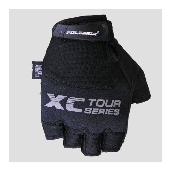 POLEDNIK GLOVES / CYCLING GLOVES / MTB (FINGERLESS) MODEL MARATHON GEL COLOR BLACK SIZE M