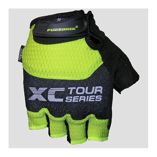 POLEDNIK GLOVES / CYCLING GLOVES / MTB (FINGERLESS) MODEL MARATHON GEL COLOR FLUO GREEN SIZE M