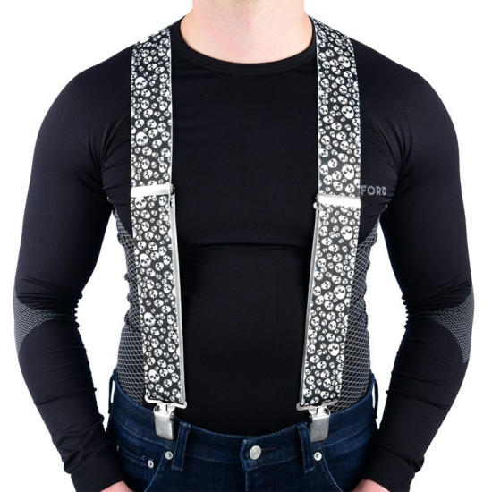 OXFORD SUSPENSIONS FOR TROUSERS, SKULL COLOR (OLD CODE: OX420)