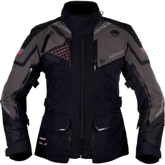 MODEKA PANAMERICANA II LADY JACKET (WOMEN'S) COLOR BLACK-DARK GREY SIZE 42