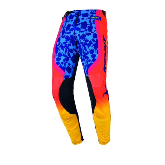 KENNY RACING PANTS CROSS / ENDURO PERFORMANCE KID / JUNIOR / CHILDREN'S SOCAL COLOR ORANGE / BLUE SIZE 22 (6 YEARS)