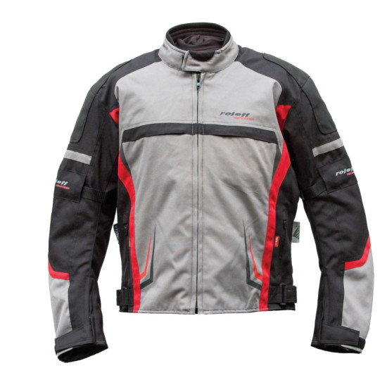 ROLEFF SALE SHORT TEXTILE JACKET MODEL GS1824 WITH WIND-TEX MEMBRANE AND DETACHABLE THERMO LINING COLOUR BLACK / GREY / 