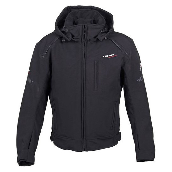 ROLEFF AKCINĖ TRUMPA TEKSTILINĖ SOFTSHELL STRIUKĖ, MODELIS RO1513 (3 viename), SPALVIS JUODA, DYDIS XL
