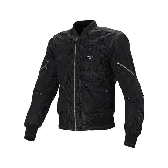 MACNA SALE BASTIC AIR MOTORCYCLE JACKET BLACK SIZE L