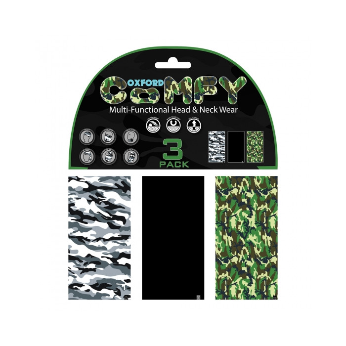 OXFORD windproof collar COMFY (3 pcs. in a pack) color CAMO