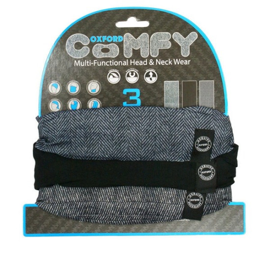 OXFORD windproof collar COMFY (3 pcs. in a pack) color HERRINGBONE