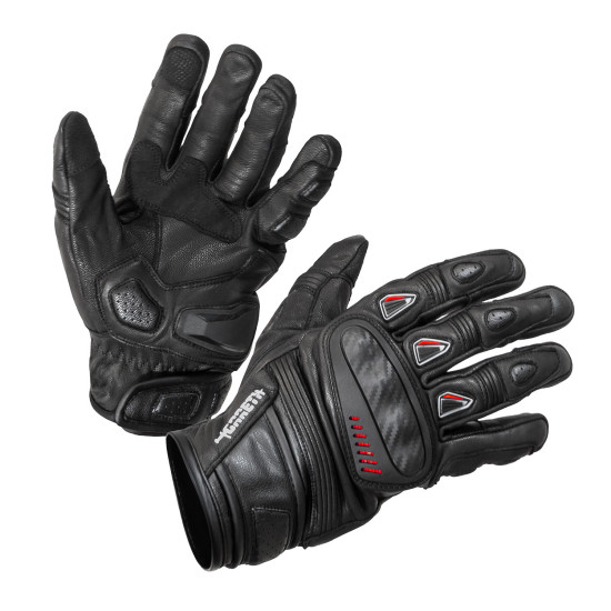 GARETH SHORT LEATHER GLOVES SPEED MODEL BLACK SIZE XXL
