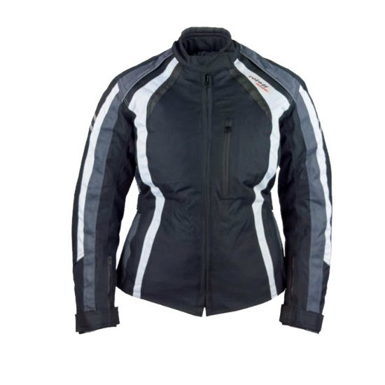 ROLEFF PROMOTION WOMEN'S TEXTILE JACKET (LADY) COLOR BLACK / GREY / WHITE SIZE S