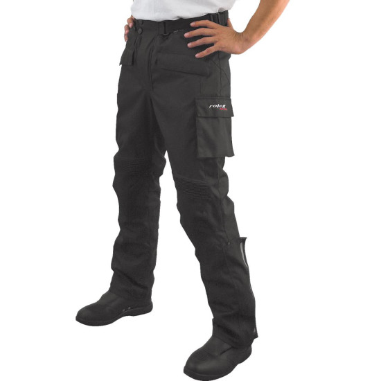 ROLEFF SALE TEXTILE COMBAT TROUSERS WITH WIND-TEX AND THERMO MEMBRANE MODEL RO450 COLOUR BLACK SIZE S