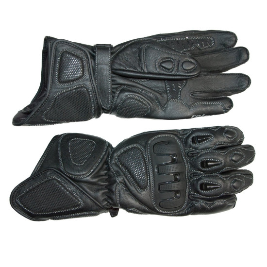 ROLEFF SUMMER LEATHER GLOVES PROMOTION MODEL RO49 COLOUR BLACK SIZE L
