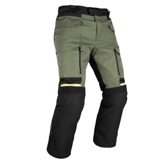 OXFORD AKCINĖS ROCKLAND KELNĖS CHAKIO / JUODO / FLUO GELTONOS SPALVOS XL DYDIS