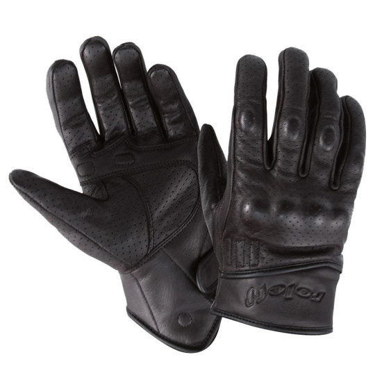 ROLEFF PROMOTION SHORT LEATHER GLOVES MODEL RO71 COLOUR BLACK SIZE L