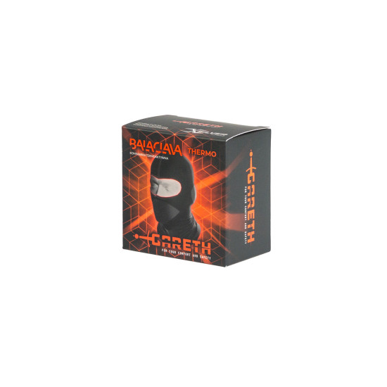 GARETH THERMOACTIVE BALACLAVA WITH SILVER IONS, GRAPHITE COLOR, SIZE M (FOR SUMMER AND WINTER THERMOACTIVE CLOTHING)