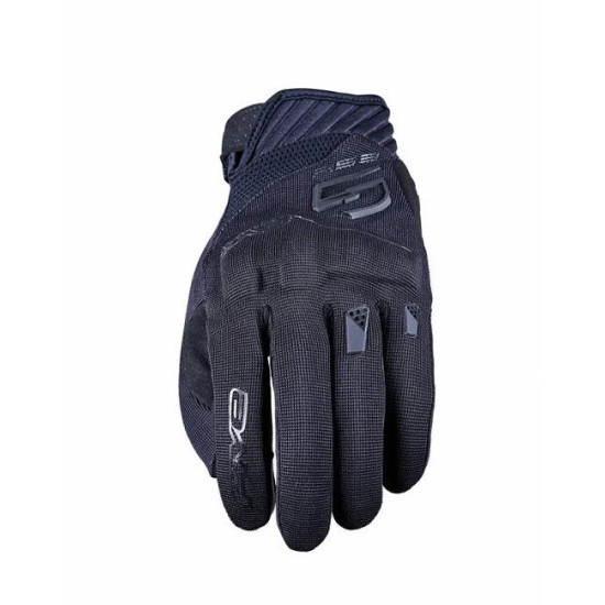 FIVE GLOVES RS3 EVO tekstilinės pirštinės, juodos spalvos, 8 dydis
