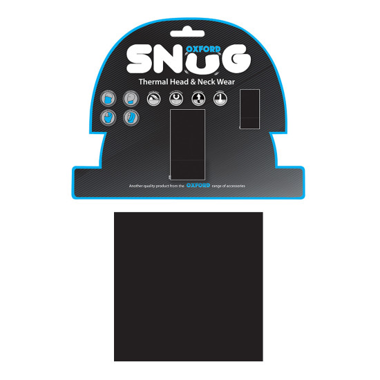 OXFORD SNUG BLACK COLLAR, BLACK, ONE SIZE