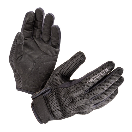 GARETH SHORT TEXTILE GLOVES SUMMER MODEL BLACK SIZE XL