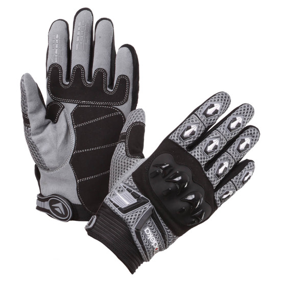 MODEKA MX TOP GLOVES BLACK / GRAY SIZE 12