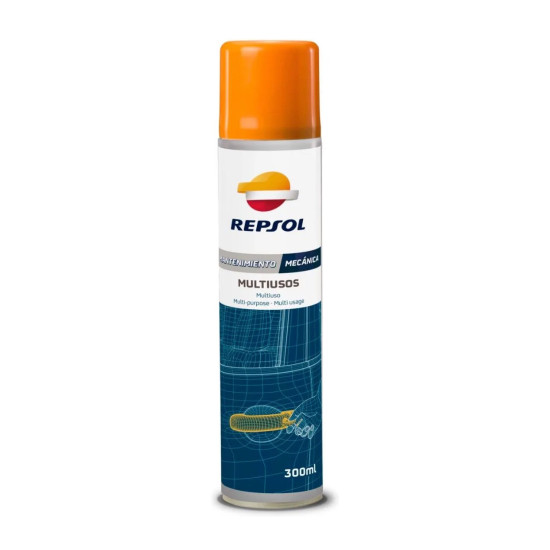 REPSOL LUBRICANT AND RUST REMOVAL PREPARATION MULTIUSOS SPRAY 300 ML (REPLACES RP710A99) (25)