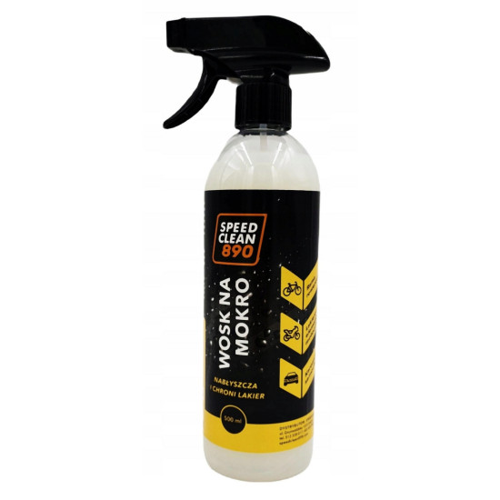 SPEEDCLEAN 890 ŠLAPIAS VAŠKAS MOTOCIKLAIMS, DVIRAČIAMS IR AUTOMOBILIAMS, TALPA 500 ML