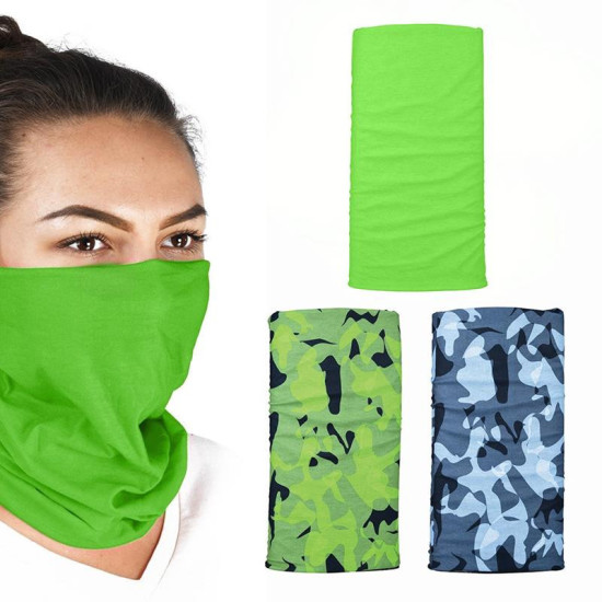Daugiafunkcinė „OXFORD“ vėjui atspari apykaklė, patogi, „Havoc Green“, 3 vnt. pakuotėje, maskuojanti / žalia spalva