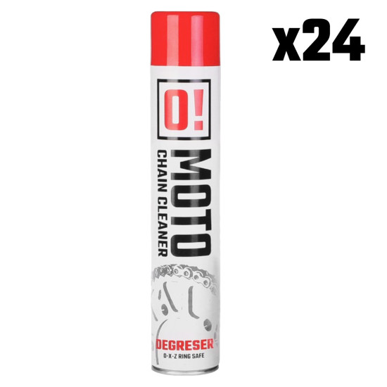 „OMOTO“ 24 purškiamų grandinės valiklių rinkinys, 750 ml, „O! Chain Cleaner“ (O!MOTO) (OLE-007) (24 vnt. pakuotė)