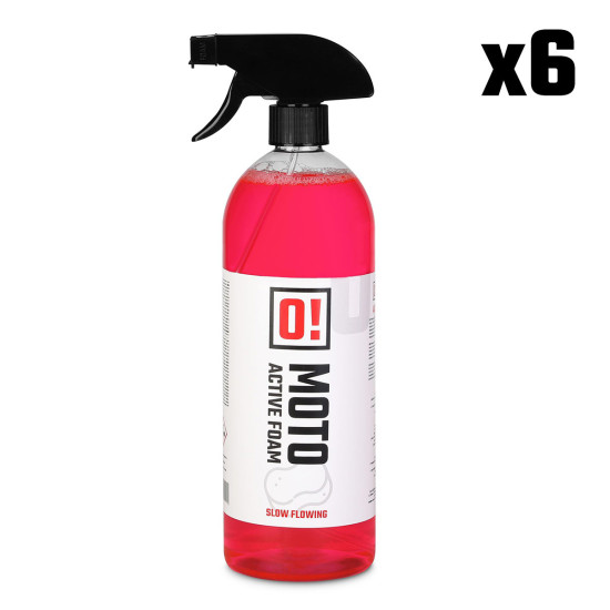 OMOTO SET OF 6 MOTORCYCLE CLEANER (ACTIVE FOAM) 1L O! ACTIVE FOAM (O!MOTO) (OLE-017) (PACK OF 6)