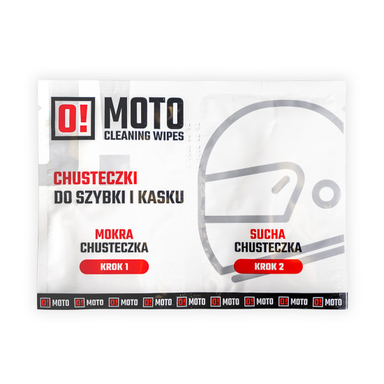 OMOTO HELMET CLEANING WIPES WET AND DRY O!MOTO CLEANING WIPES (20)