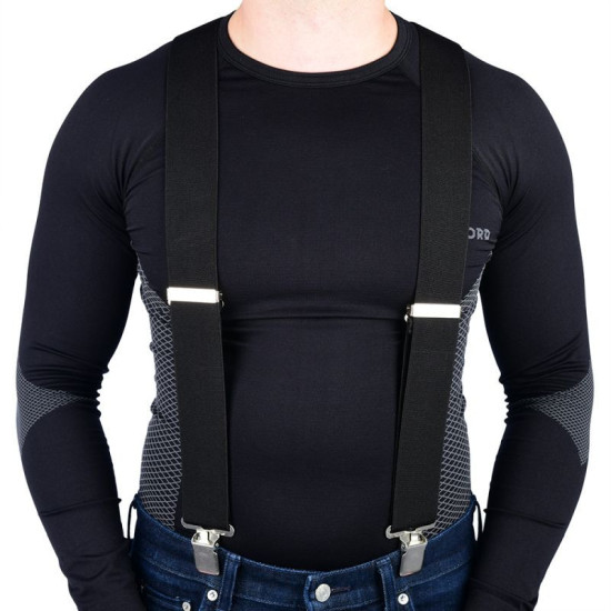 OXFORD SUSPENSIONS FOR TROUSERS, BLACK (OLD CODE: OF927)