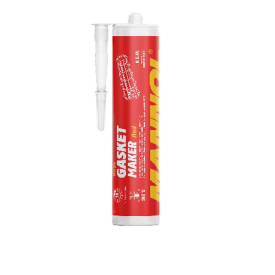 MANNOL GASKET MAKER - SILICONE SEAL - RED 310 G (REPLACES GASKETS) (9914) (24)