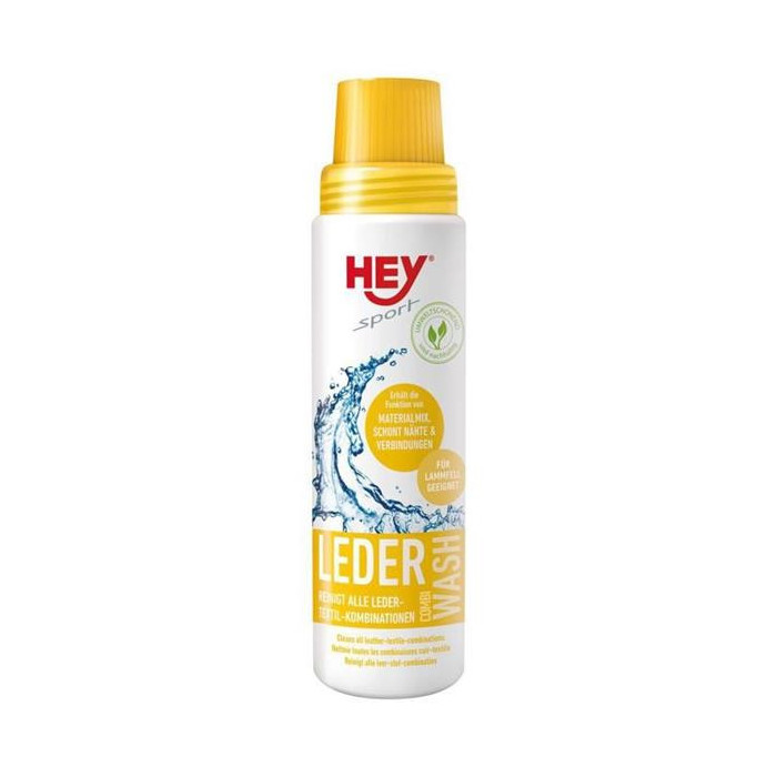 MODEKA HEY LEDER KOMBINUOTOJI SKALBIMO PRIEMONĖ ODINIŲ IR TEKSTILĖS GAMINIŲ SKALBIMUI – TALPA 250 ML