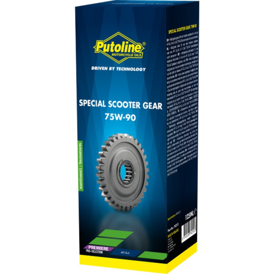 PUTOLINE SPECIALUS MOTOROLERIŲ PAVARŲ DĖŽĖS ALYVA 75W90 125ML (AKC)