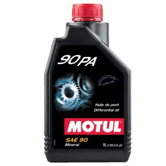 MOTUL 90 PA (MINERALINĖ) SAE 90 1L (RIBOTO SLIPIO) TRANSMISINIŲ ALIEJUS