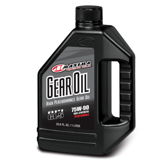 MAXIMA RACING OILS SYNTHETIC GEAR OIL 75W90 1 LITER (12) (AKC)