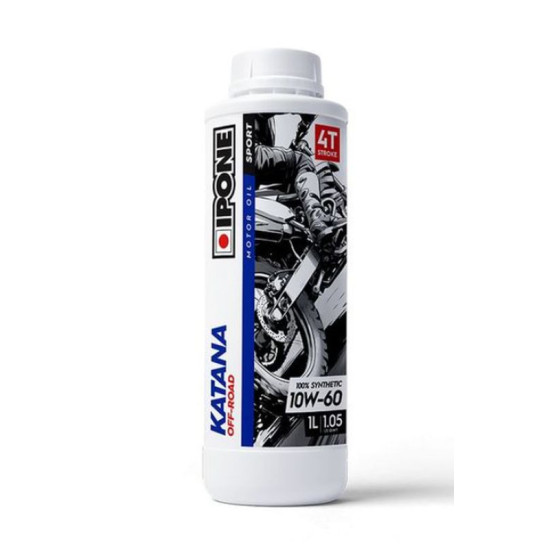 IPONE KATANA OFF ROAD 10W60 variklio alyva 100 % sintetinė 1 l (esteris, MA2) (AKC) pakeičia 800019