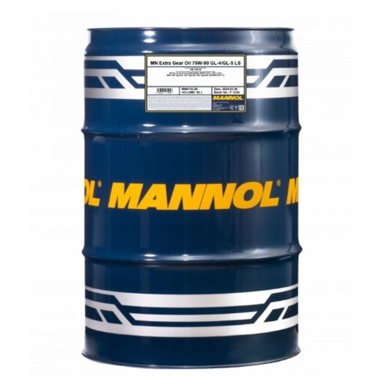 MANNOL EXTRA GETRIEBEOEL 75W90 API GL4 / GL5 LS - SYNTHETIC GEAR OIL 60L DRUM (75W-90)