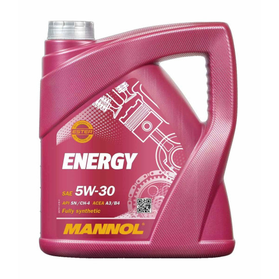 „MANNOL“ automobilio variklio alyva 5W30 ENERGY 4 litrai (7511) (sintetinė)