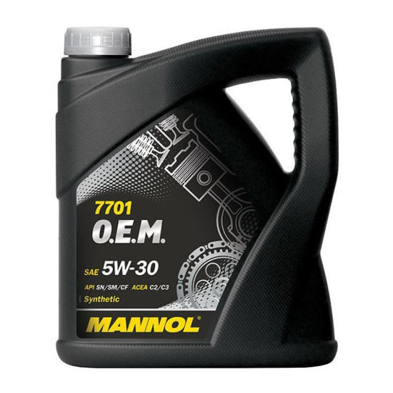 „MANNOL“ automobilio variklio alyva 5W30 „Energy Formula“ OP, 4 litrai (7701) (sintetinė)