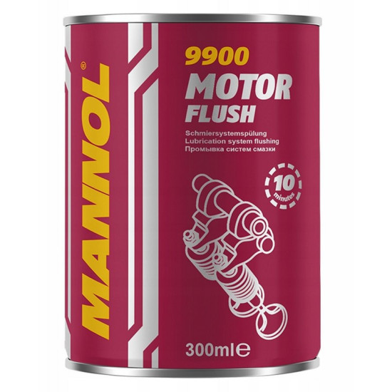 MANNOL MOTOR FLUSH 300ML - ENGINE FLUSH (FOR ENGINE OIL) (9900) (24)