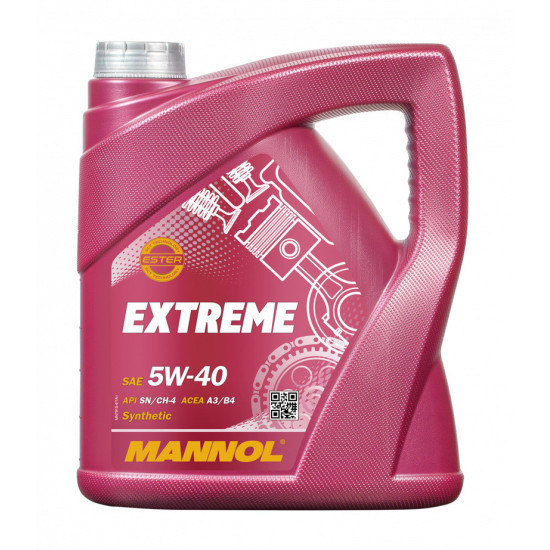 MANNOL CAR ENGINE OIL 5W40 EXTREME 4 LITERS (7915) (SYNTHETIC)