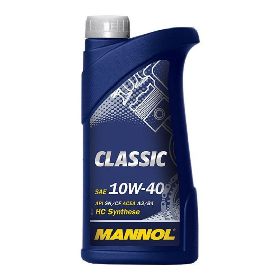 MANNOL CAR ENGINE OIL 10W40 CLASSIC SN / CH-4 1 LITER (7501) (SEMI-SYNTHETIC)