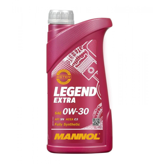 „MANNOL“ automobilio variklio alyva 0W30 „Legend Extra Ester“ C2 / C3 1 litras (7919) (sintetinė)