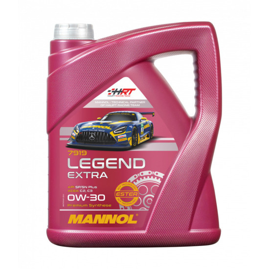 „MANNOL“ automobilio variklio alyva 0W30 „Legend Extra Ester“ C2 / C3, 5 litrai (7919) (sintetinė)