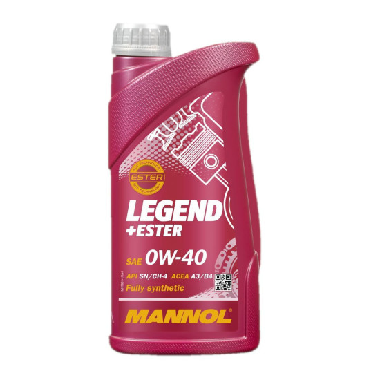 MANNOL CAR ENGINE OIL 0W40 LEGEND+ESTER 1 LITER (7901) (SYNTHETIC)