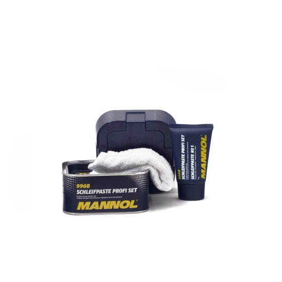 MANNOL SCHLEIFPASTE PROFI 400G - PAINT POLISHING KIT (9960) (24)