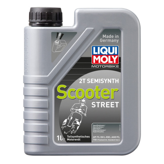 LIQUI MOLY MOTORBIKE 2T SEMI-SYNTHETIC SCOOTER ENGINE OIL 1L (6)