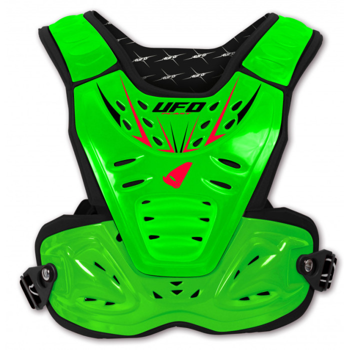 UFO chest protector REACTOR 2 EVOLUTION JUNIOR sleeveless color green FLUO (CE LEVEL 2)