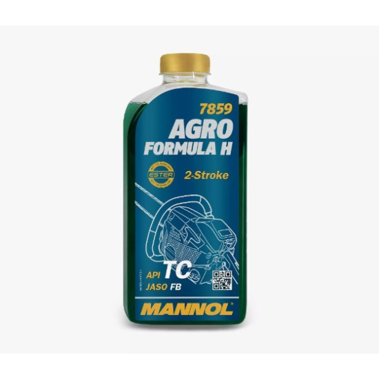 MANNOL OIL FOR 2T AGRO FORMULA S MIXTURE 1L (7859) (20) (SALE)