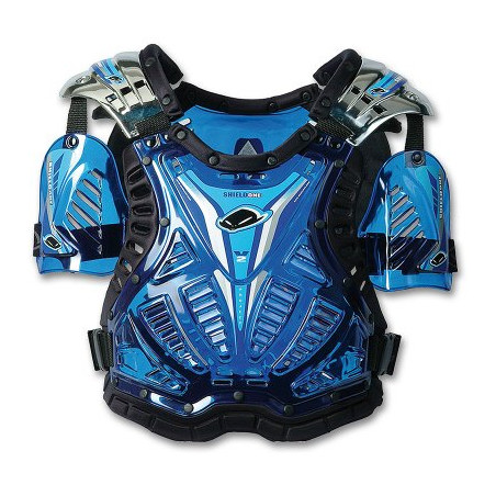 UFO chest protector SHIELD ONE CHROM color blue